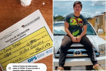 ¡ENTÉRESE! Mientras trabajadores de la salud mueren: hijo del presidente de Hidrobolívar alardeó que se vacunó contra el COVID-19