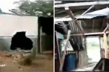 ¡ALARMANTE! Denuncian bombardeo contra una escuela y una vivienda en Apure: “Destruyeron el congelador, la cama, la cocina y hasta un cochinito muerto” (+Video)