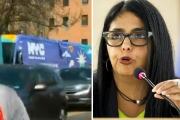 ¡AJÁ! Presta atención, Delcy Eloína: autobús recorre las calles de Nueva York para llevar dosis y vacunar en comunidades vulnerables (+Video)