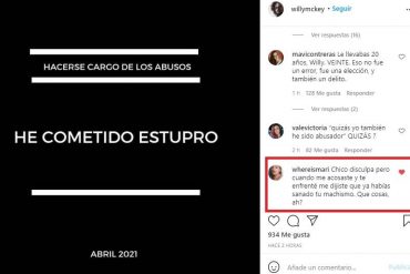 ¡SE LO MOSTRAMOS! «He cometido estupro,  pido perdón y debo revisar mi visión de la masculinidad»: El comunicado de Willy McKey tras ser denunciado en redes por abuso sexual a menor de edad