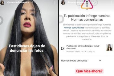 ¡DE ESCÁNDALO! La foto en topless subida de tono que le eliminaron a Diosa Canales de su Instagram y ella volvió a subir (+puro fuego)