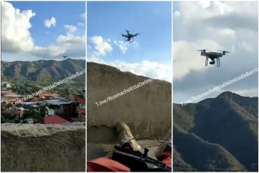 ¡VÉALO! Así es como la banda del Coqui estaría usando drones para vigilar zonas de la Cota 905 (+Video)