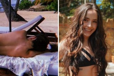 ¡MÍRELA, PUES! La atrevida foto en topless que compartió Evaluna en una playa y que prendió las redes