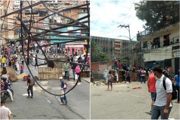 ¡SEPA! Buhoneros trancaron la avenida principal de Las Adjuntas porque les impidieron trabajar por la cuarentena radical (+Fotos +videos)