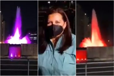 ¡CAUSÓ POLÉMICA! Carmen Meléndez anunció con “bombos y platillos” la reactivación de la fuente de Plaza Venezuela y en redes no lo pasaron por alto: “Qué ridículos” (+Video)