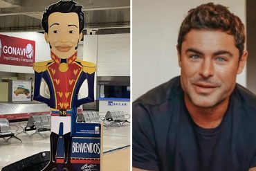 ¡LA BURLA! El Bolívar al estilo de Zac Efron que te recibe en un supuesto aeropuerto de Venezuela y que causó revuelo en redes: “Simón Jenner nos da la bienvenida”