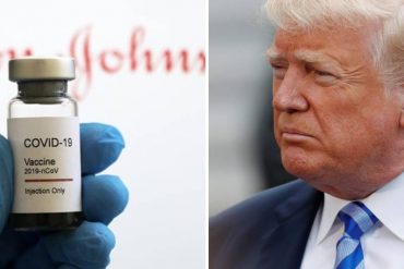 ¡ASÍ LO PIENSA! «Tal vez fue por motivos políticos, o por amor de la FDA a Pfizer»: Lo que dijo Trump sobre la suspensión temporal de vacunas Johnson & Johnson en EEUU