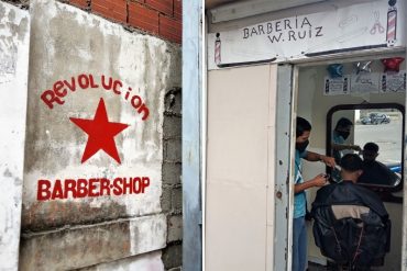 ¡VEA! Estas son las barberías ambulantes que han surgido en las aceras de Caracas por la pandemia (el corte de cabello puede costar desde $2)