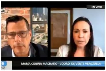 ¡FRONTAL! El filoso dardo de María Corina cuando le preguntaron por Capriles: “Ya no forma parte de la oposición” (+Video)