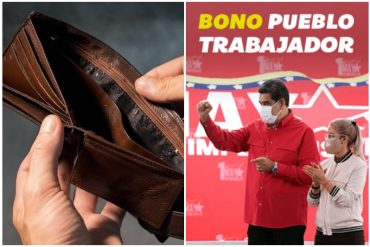 ¡ÉXITO ROJITO! Régimen comenzó a pagar “Bono del Pueblo Trabajador” a través del sistema Patria (+El risible monto en dólares no alcanza ni para un kilo de queso)