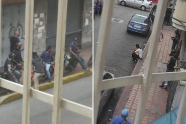 ¡LO MÁS RECIENTE! Presuntos miembros colectivos del régimen intentaron invadir apartamentos en La Candelaria este #7May (+Fotos)