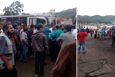 ¡NO AGUANTARON MÁS! Transportistas tomaron estación de servicio en La Yaguara por «actos de corrupción» en la venta de diésel por parte de la GNB (+Fotos)