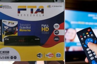 ¡VEA! Difunden imagen del kit de la nueva televisora satelital gratuita que pretende lanzar el régimen de Nicolás Maduro en Venezuela (+Foto)