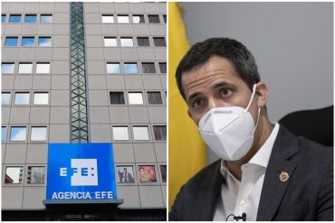 ¡SEPA! Le cayeron encima a EFE en las redes tras asegurar que Guaidó propone “negociar con el régimen para levantar sanciones”: “No mientan”