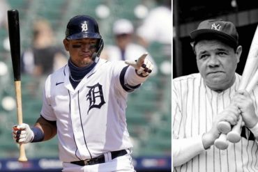 ¡ENTRE LAS LEYENDAS! Miguel Cabrera superó al grande Babe Ruth en la lista de más hits conectados de las Grandes Ligas (+Video)