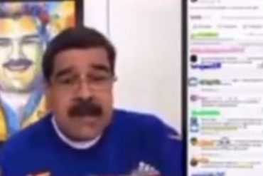 ¡SE ENFADÓ! “No escribas estupideces”: Maduro voló los tapones contra un usuario que le recordó a su mamá en plena transmisión en vivo (+Video)