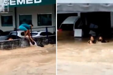 ¡TERRIBLE! Desbordamiento de un río en Manaos inundó un campamento de refugiados venezolanos: reportan tres heridos (+Videos)