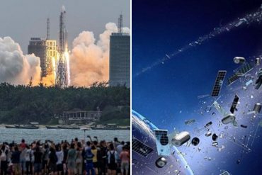 ¡PENDIENTES! Agencia espacial rusa precisó la hora y lugar de caída del cohete chino, que se precipita peligrosamente a la Tierra y a toda velocidad (+Detalles)