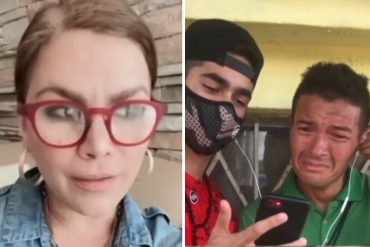 ¡IMPERDIBLE! Así Olga Tañón sorprendió a un fanático venezolano que interpreta sus canciones por las calles de Venezuela para sobrevivir (+Videos emotivos)