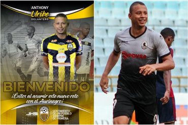 ¡SEPA! Se convirtió en aurinegro: el delantero venezolano Anthony Uribe es el nuevo jugador del Deportivo Táchira (se incorporará en las próximas horas)