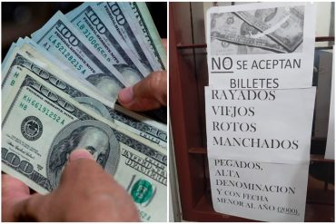 ¡SE PASARON! El aviso de un comercio en el que advierten que NO aceptarán dólares en estas 7 condiciones que generó molestia en redes: “Pena debería darles” (+FOTO)