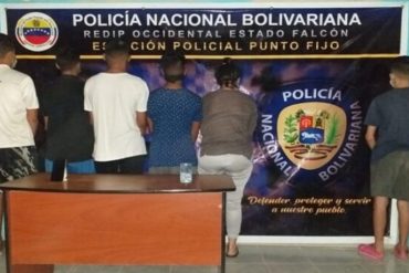 ¡CAPTURADOS!  Detuvieron a miembros de una banda que estafaba en Falcón bajo la modalidad de “Hola, soy María”