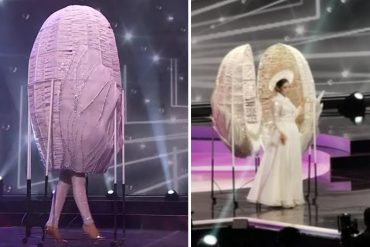 ¡CAUSÓ COTILLEO! «No coman cuento, coman huevo»: La Miss Vietnam también dio show del bueno durante la noche de trajes típicos del Miss Universo (+Video)