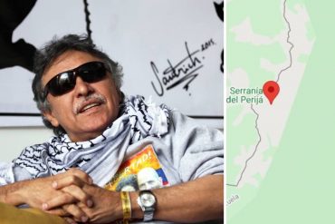 ¡LE MOSTRAMOS! El punto exacto en el que habría caído Jesús Santrich en la Sierra de Perijá (+Imagen)