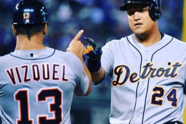 ¡HITO! Miguel Cabrera disparó su hit 2.877 y empata a Omar Vizquel como el venezolano con más sencillos en la MLB (+Video)