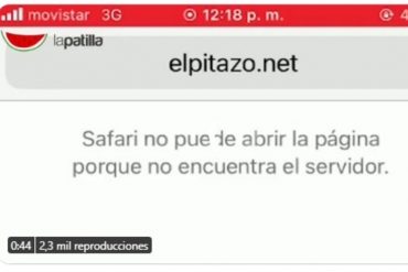 ¡LE MOSTRAMOS! El video que demuestra el bloqueo de Cantv a los medios de comunicación digitales que denuncian al régimen