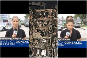 ¡DESGARRADOR! Periodista rompió en llanto mientras narraba un conmovedor relato de un allegado de las víctimas del derrumbe del edificio en Miami (+Video)