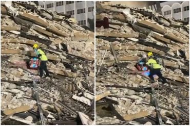 ¡LE MOSTRAMOS! El equipo que usan rescatistas para intentar detectar personas con vida entre los escombros de edificio que colapsó en Miami (+Video)