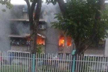 ¡TERRIBLE! Reportaron explosión de una bombona de gas en un apartamento de Aragua