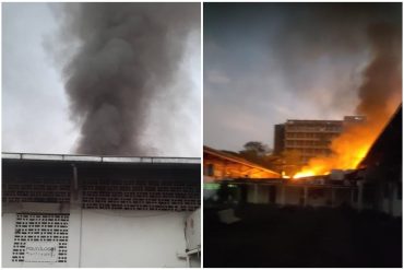 ¡MUY GRAVE! “Es consecuencia del abandono”: denuncian que bomberos no tienen agua para sofocar las llamas que consumen la Escuela de Estudios Políticos de la UCV (+Video)