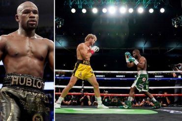 ¡SIN GANADORES! Floyd Mayweather no pudo derribar al youtuber Logan Paul en una pelea inédita de ocho asaltos (+Video del combate)