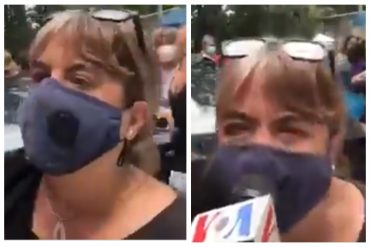 ¡VEA! “Les gusta ver al pueblo arrodillados. Nos están pisoteando”: el fuerte reclamo de una ciudadana en una cola porque “se acabaron” las vacunas (+Video)