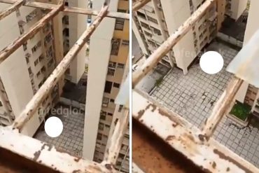 ¡TRÁGICO! Joven se lanzó al vacío desde un edificio en las Residencias Los Mangos de Maracay (+Video fuerte)