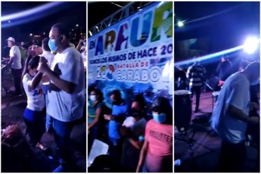 ¡QUÉ DESCARO! La masiva “coronaparty” con bailes y música en vivo que armaron el alcalde y gobernador de Portuguesa pese a la pandemia (+Video)