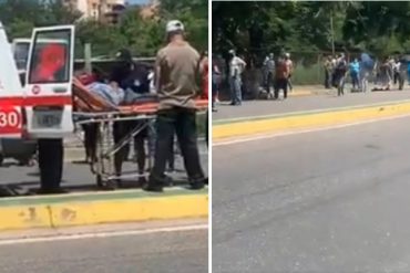 ¡TERRIBLE! Un señor se desmayó en medio de las largas colas para vacunarse contra el COVID-19 en Corposalud de Aragua (+Video)