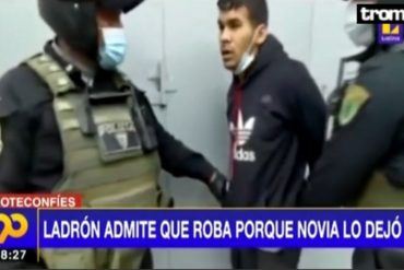 ¡SEPA! “Mi novia me dejó y no he comido”: La particular excusa de un venezolano para robar en Perú