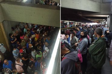 ¡SÉPALO! “Deben ser procesados por negligencia criminal”: así de abarrotado estuvo el Metro de Caracas este #10Jun tras un fuerte retraso (+Fotos de espanto)