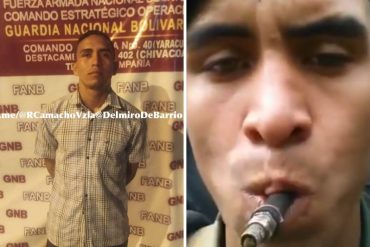 ¡AY, PAPÁ! Detenido el sargento de la GNB que se grabó fumando presuntas sustancias ilícitas al lado de un vehículo blindado