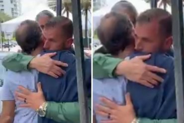 ¡LLEGA AL ALMA! El conmovedor abrazo entre un policía y un padre que perdió a su hijo en colapso de edificio en Miami: “Estamos contigo y no vamos a abandonarte” (+Video)