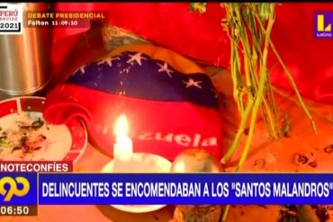 ¡LE MOSTRAMOS! Banda delictiva de venezolanos en Perú practicaba rituales de santería antes de realizar asaltos: “Se encomendaban a los santos malandros”