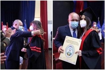 ¡LE MOSTRAMOS! Así fue el acto de graduación de Daniella Cabello: le otorgaron la medalla Padrino López junto a Diosdado y Marlene Contreras (+Fotos)