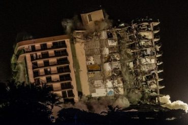 ¡LE MOSTRAMOS! Ya no existe: así quedó el Champlain Towers Sur de Miami tras el derrumbe y la demolición de este #4Jul