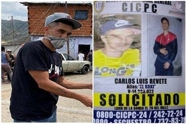 ¡ATENCIÓN! Alias “El Koki” lidera la lista de los delincuentes más buscados por la Interpol en Venezuela