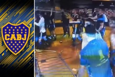¡BOCHORNOSO! Se registró enfrentamiento entre jugadores de Boca Juniors, el Atlético Mineiro y la policía en Brasil tras la eliminación de los Xeneize en Copa Libertadores (+Video)