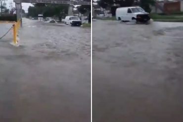 ¡AGUA Y MÁS AGUA! Así se inundó la Avenida Intercomunal Turmero debido a las fuertes lluvias registradas en las últimas horas en Maracay (+Video impactante)