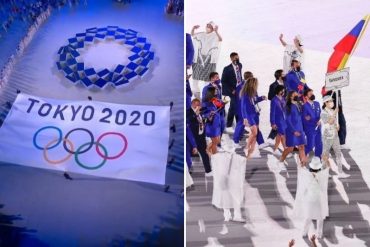 ¡TIENES QUE VERLO! Así desfiló la delegación de Venezuela en la ceremonia inaugural de los Juegos Olímpicos de Tokio 2020 (+Fotos) (+Video)